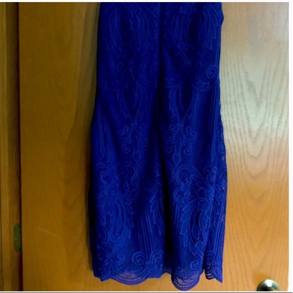 Ralph Lauren Royal Blue Lace Sleeveless Dress - Picture 5 of 5